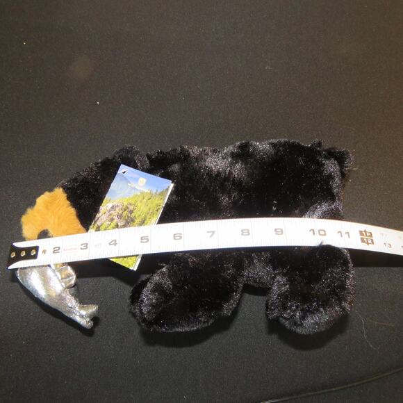 Exclusive Rocky Mountaineer Plush Bear Souvenir with Silver Fish Accessory - Picture 11 of 16